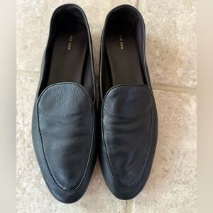 The Row Leather Black Loafers